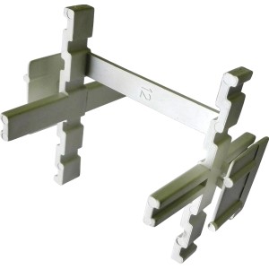 t.b.t. per vetromattoni, dettaglio dell'elemento di montaggio in plastica.