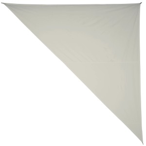 Vela ombreggiante triangolare color avorio, 360x360x500 cm, ideale per balcone, giardino o campeggio.