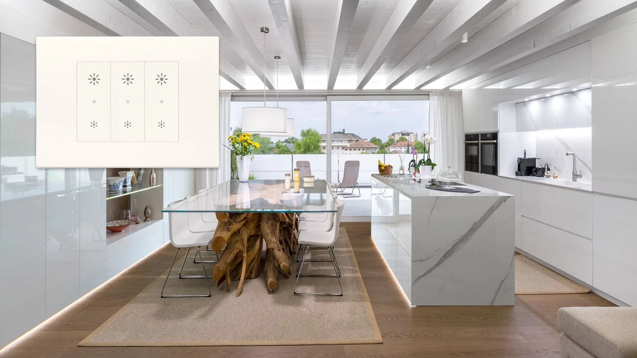 Interruttore Dimmer 1 Banda A 1 Via 60 - 250 W Bianco Rotante - Foto 9