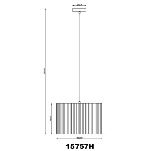 Sospensione LED Page Ø 38x120 cm