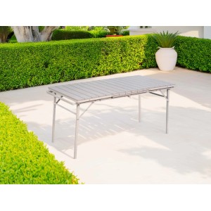 Tavolo allungabile da giardino in plastica soffiata 166/214x78xH76 cm