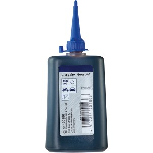 Olio lubrificante e adesivo LUX, flacone da 100 ml per tosaerba, trituratori e biciclette.