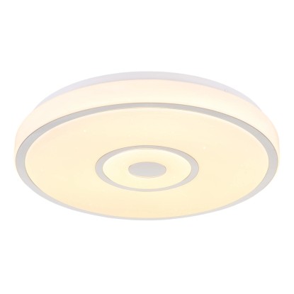 Plafoniera LED Astania 1700 lm bianco caldo Ø 38 x 6,5 cm bianco