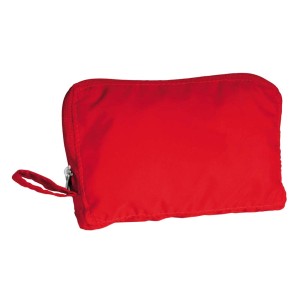 Borsa rossa t.b.t. per abbigliamento cani con zip e passante.