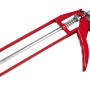 Pistola per cartucce a scheletro rossa in acciaio per utensili per applicare sigillanti.
