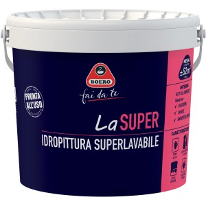 Secchio di pittura per interni bianca Boero, ideale per interni.