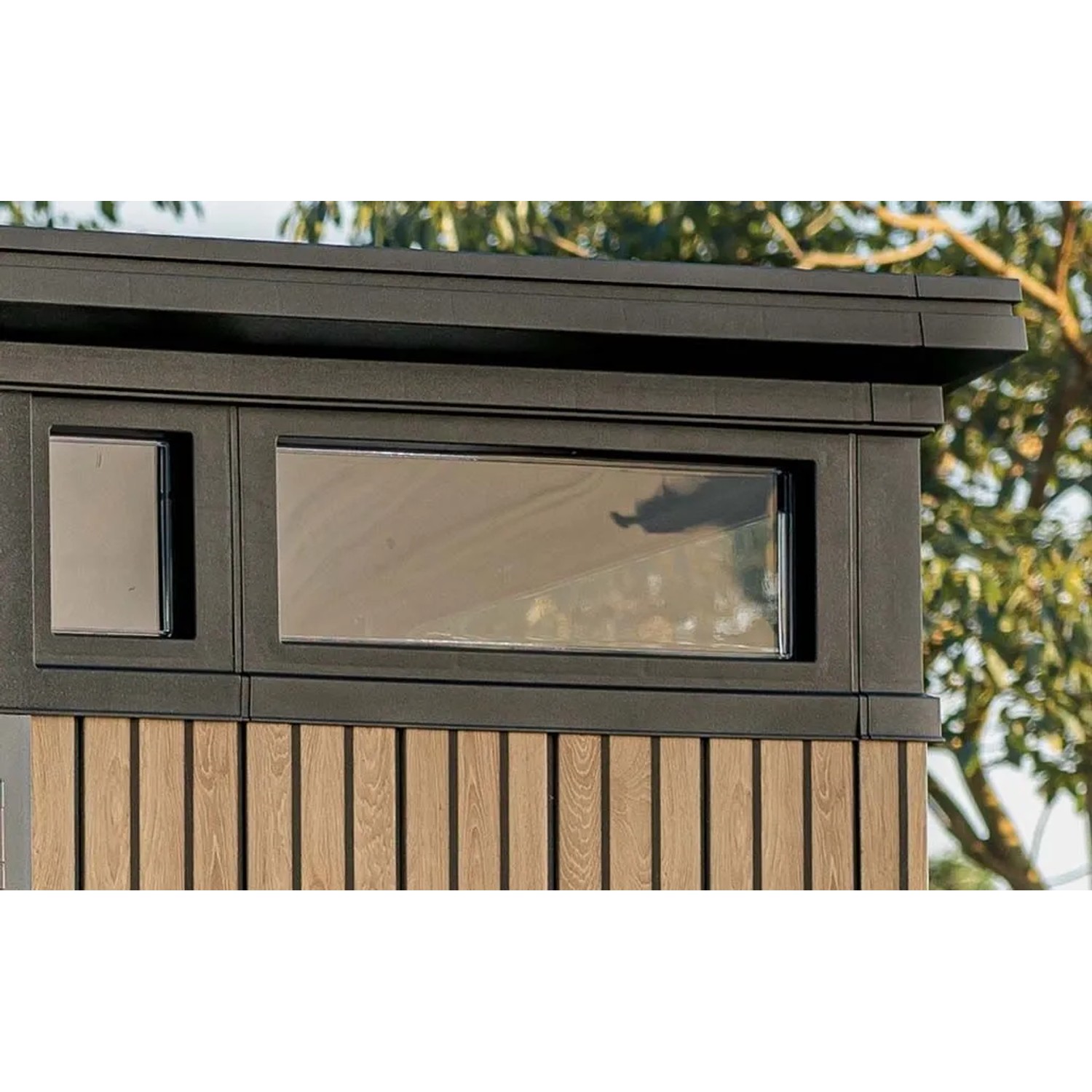 Casetta da giardino in plastica Keter Pent sp. 20 mm marrone chiaro 7,4 m²_5