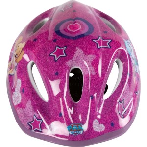 Casco da bici rosa Paw Patrol per bambini. Protezione sicura durante il ciclismo.