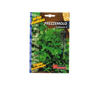 Confezione di semi di prezzemolo 'Comune 2' di Magnani Sementi, ideale per l'orto.