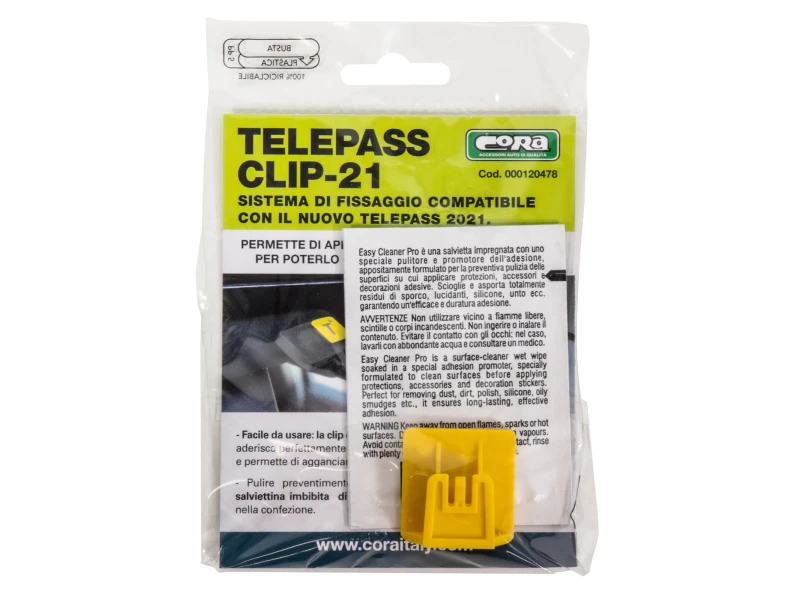 Telepass clip 21 con adesivo