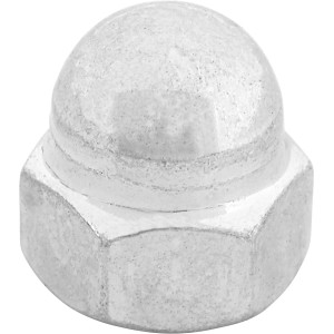 Dado a cappello LUX M5 zincato, 8 pezzi. Protegge le estremità delle viti da danni e corrosione.
