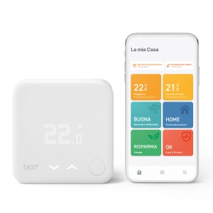 tado° Smart Thermostat Starter Kit V3+ per radiatori e riscaldamento a pavimento con controllo app.