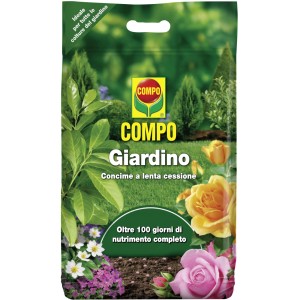 Concime a lenta cessione COMPO Giardino per prati verdi e piante sane.