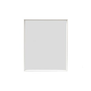 Specchio con cornice moderna 60x50x3 cm bianco