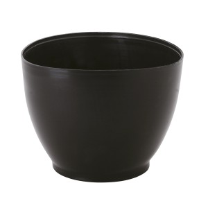 Misurino rotondo nero in plastica LUX Classic per gesso e lavori di piastrellatura.