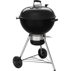 Barbecue a carbone Weber Master-Touch GBS E-5750 nero con coperchio e ruote.