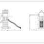 Gioco da giardino Activer con scivolo e altalena 390x285xh262 cm_6