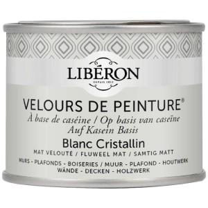 Idropittura lavabile Velours de Peinture Liberon Blanc Cristallin 0,125 L