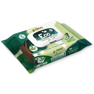 Confezione di salviette per cani Croci Eco BioFlush, 30 pezzi.