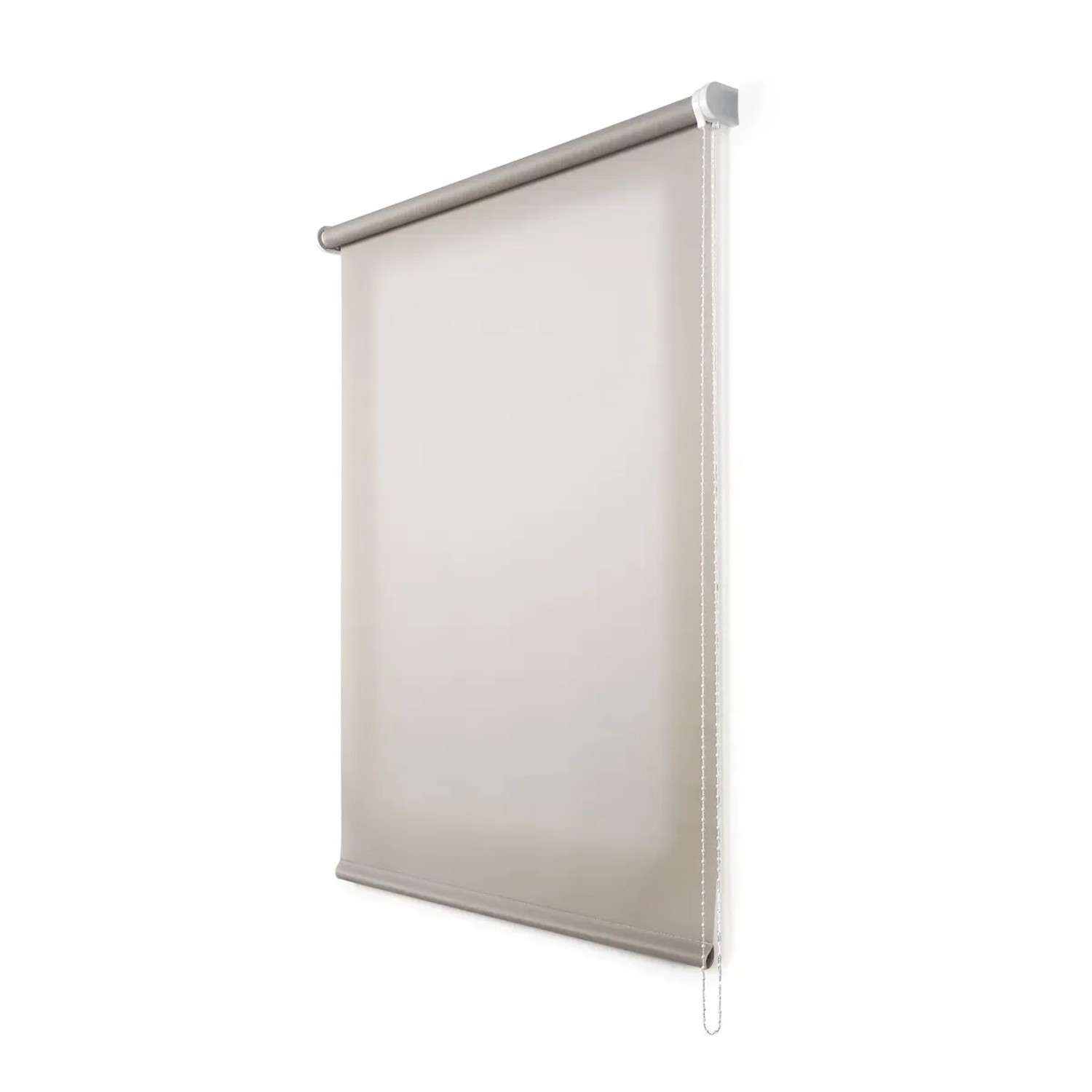 Tenda a rullo t.b.t. color neutro per finestre e porte.