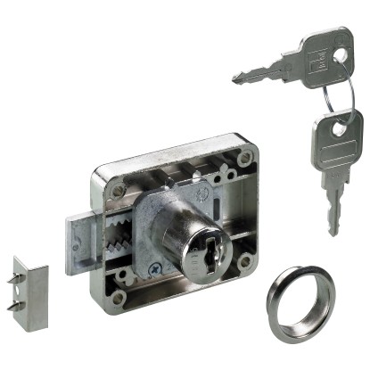 Serratura avvitabile Hettich con cilindro Ø 1,8 cm acciaio nichelato