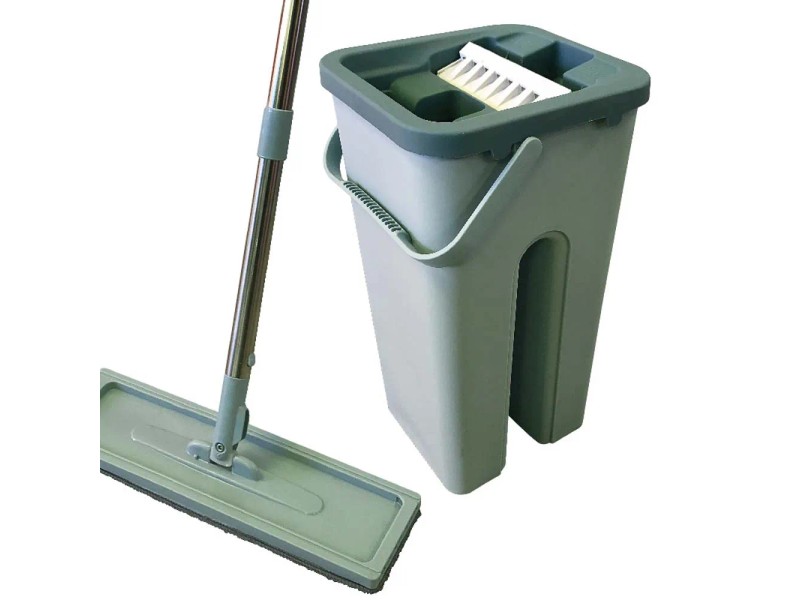 Secchio Lavapavimenti Lt.16 Con Strizza Mop Pezzi 24 - Foto 10