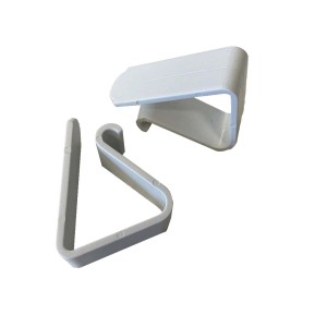 Ganci adesivi bianchi t.b.t. per montaggio flessibile.