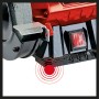 Dettaglio della smerigliatrice doppia Einhell TC-BG 150 con mola, protezione antiscintille e interruttore.