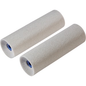 Confezione da 2 rulli in schiuma LUX, 11 cm, concavi, per verniciatura fine su superfici lisce.