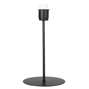 Base per lampada nera per lampade da tavolo, base rotonda.