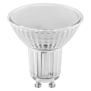 Lampadina LED GU10, forma chiara, per illuminazione a risparmio energetico.
