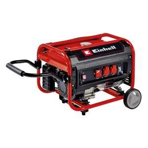 Generatore di corrente a benzina Einhell TC-PG 35/E5 con ruote e maniglia, rosso/nero.