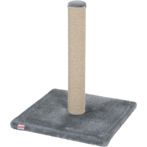 Tiragraffi grigio per gatti con tronco in sisal.