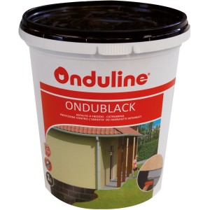 Secchio di guaina liquida Onduline Ondublack, ideale per la protezione dall'umidità.