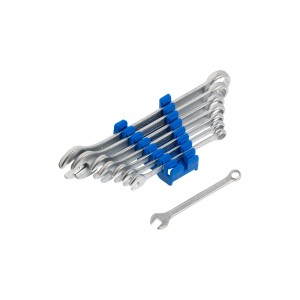 Set chiavi combinate LUX, 8 pezzi (8-19 mm) con supporto.