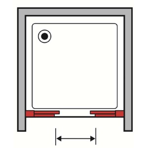 Schizzo di un box doccia, categoria: Porte doccia.