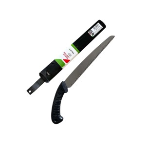 Sega da giardino t.b.t. con manico nero e fodero.