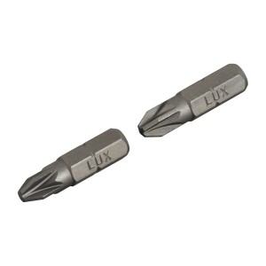 Set da 2 LUX Standard Inserti a croce PZ2, lunghezza 25 mm, per avvitare.