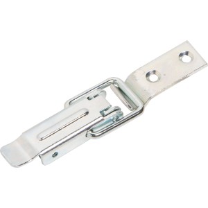 Chiusura a gancio zincata per casse, 75x18mm, per fissare casse di trasporto.