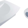 Campanello wireless bianco con trasmettitore, portata 75 m, per la porta d'ingresso.