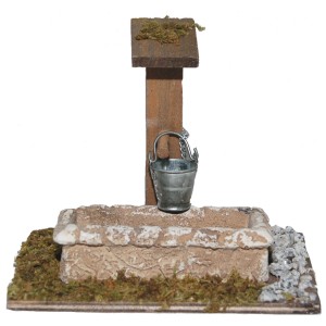 Dettaglio di un pozzo come accessorio per presepe nella categoria Presepe.
