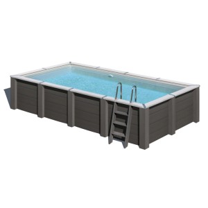 Piscina fuori terra in composite Avantgarde Nova 595x315 H 126 cm con faretto