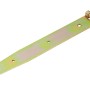 Cerniera a bandella zincata gialla, 500 mm x 45 mm, per fissaggi di porte e cancelli.