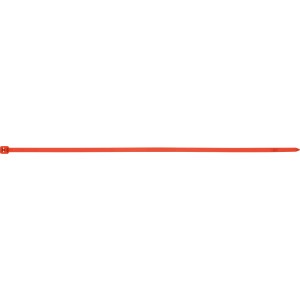 Fascetta rossa per cavi, lunga 300 mm, per fissare cavi e oggetti in modo flessibile.