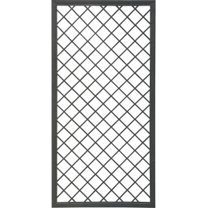 Grigliato rettangolare con motivo a rombi per piante da giardino.