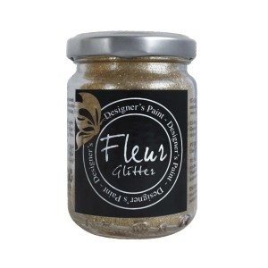 Pittura glitterata Fleur in barattolo di vetro per progetti fai-da-te.