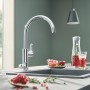 Miscelatore monocomando Grohe Blue Pure BauCurve starter kit cromato con filtro acqua e caraffa.