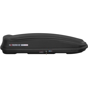 Box da tetto nera per trasporto auto, marca t.b.t.