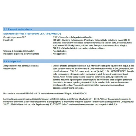 Classificazione Olio Miscela