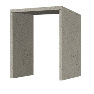 Mobile porta lavatrice asciugatrice a giorno H91xL79xP65 cm Pietra